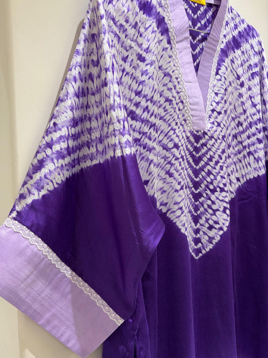 SHIBORI MODAL SILK KAFTAN