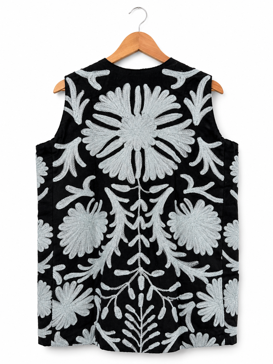 Black & Gray Floral Suzani Jacket
